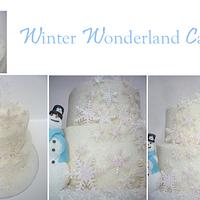 Winter Wonderland theme cake