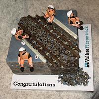 Railway Construction Worker Cake