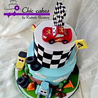 McQueen car cake - Decorated Cake by Radmila - CakesDecor