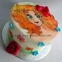 Airbrush painted Cake