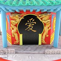 Chinese Pagoda Wedding Cake