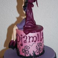Vampire Girl Birthday Cake