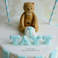 Teddy Bear & Bunting Cake