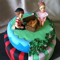 Pirate and Fairy cake