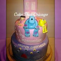 Girly Monster's Inc. Cake
