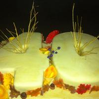 autumn and mango calla lily no 40 cake