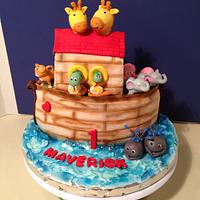 Noah's ark cake 
