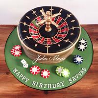 Roulette Birthday Cake