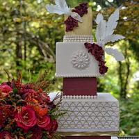 Art Deco / Gatsby Inspired Wedding Cake