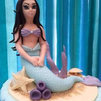 Mermaid cake and candy buffet
