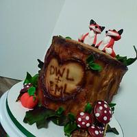 Anniversary Stump Cake