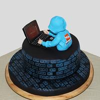 Cyber warrior cake