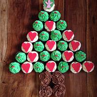 Love Actually Cupcake Christmas Tree