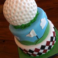 Golf-Themed Groom's Cake