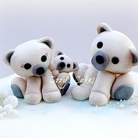 Polar Bear Family Christmas