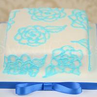 Brush Embroidery Cake