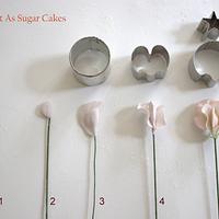 Gumpaste sweet pea tutorial / pictorial