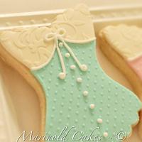 Corset Bridal Shower Cookies