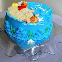 A Lovely Beach theme cake !!