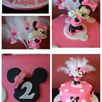 Minnie Mouse with keepsake topper!