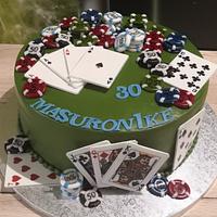 Poker cake 
