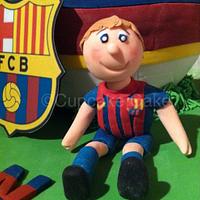 Barcelona Football Cake 