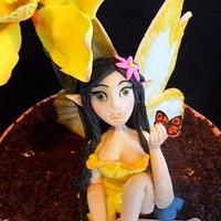 Fairy in a flower pot