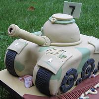 An Army Tank Cake