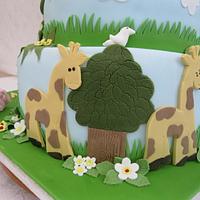 Noahs Ark Christening Cake