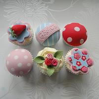 Cath Kidston Style Cupcakes for Grace