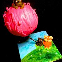 Dr Seuss- the lorax gravity defying cake 