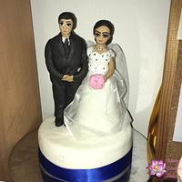 Asien Civil wedding Cake topper