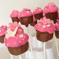 Mini cupcake cake pops