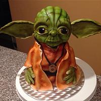 Mistr Yoda cake