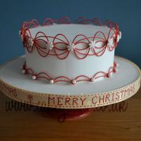 Christmas Royal Icing Stringwork Cakes