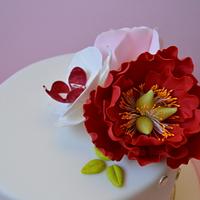 Flower cake birthday 