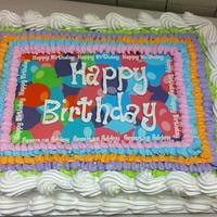 Balloon Birthday Cake 
