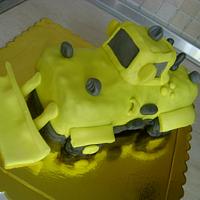 Bulldozer cake