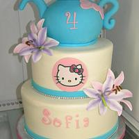 Hello Kitty buttercream cake