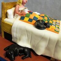 60th Birthday Bed Cake