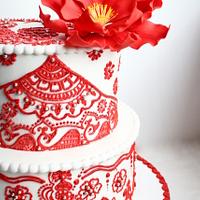 Mehendi Engagement Cake
