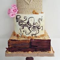 Nautical wedding cake