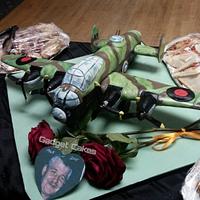 Lancaster Bomber Plane Cake Tribute to my Dad x