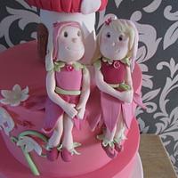 fairy christening cake