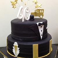 The Great Gatsby Inspired 40th Birthday Cake