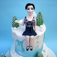 Winter wonderland 30th birthday cake