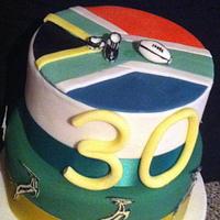 African Rugby Cake
