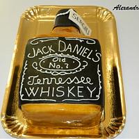 Jack Daniel's bottle cake