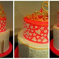 Tiara 50th Birthday Cake