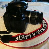 Cannon camera cake